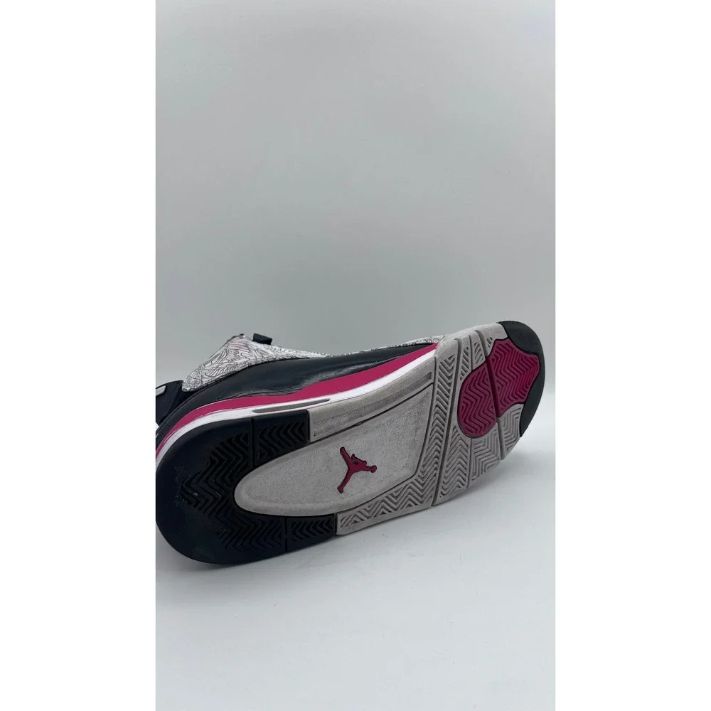 Jordan‎ Dub Zero Black Fireberry Laser Etched Sneakers 311046-162 Mens 9.5